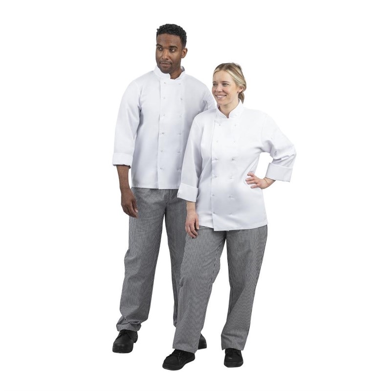 Pantalon de cuisine mixte Vegas carreaux noir blanc